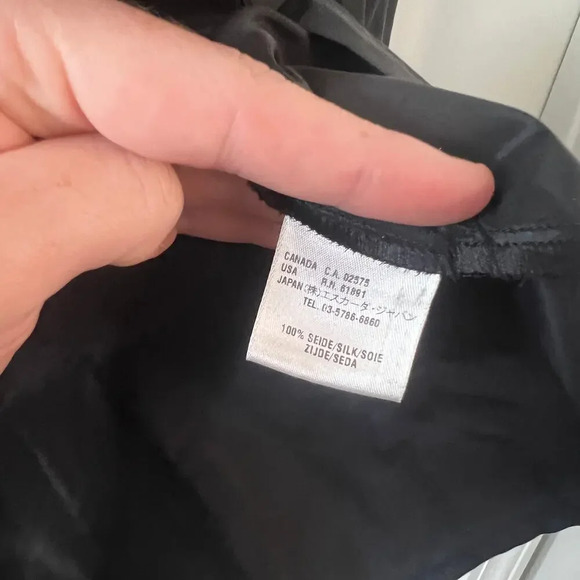 Escada Ruffle Front Button Up Long Sleeve Blouse Size 38 - Picture 7 of 8